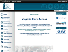 Tablet Screenshot of easyaccess.virginia.gov