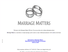 Tablet Screenshot of marriagematters.virginia.edu