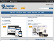 Tablet Screenshot of dmv.virginia.gov