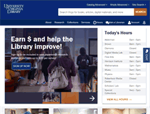 Tablet Screenshot of library.virginia.edu