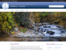 Tablet Screenshot of naturalresources.virginia.gov
