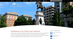 Desktop Screenshot of codecommission.dls.virginia.gov