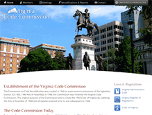 Tablet Screenshot of codecommission.dls.virginia.gov