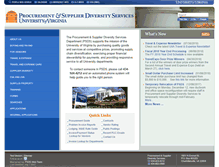 Tablet Screenshot of procurement.virginia.edu