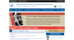 Desktop Screenshot of dcjs.virginia.gov