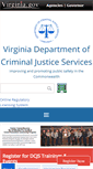Mobile Screenshot of dcjs.virginia.gov