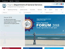 Tablet Screenshot of dgs.virginia.gov