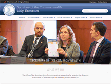 Tablet Screenshot of commonwealth.virginia.gov