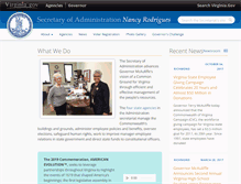 Tablet Screenshot of administration.virginia.gov