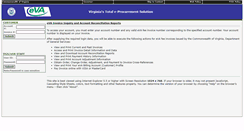 Desktop Screenshot of evabilling.dgs.virginia.gov