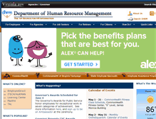 Tablet Screenshot of dhrm.virginia.gov