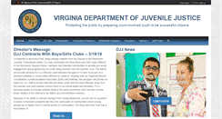 Desktop Screenshot of djj.virginia.gov