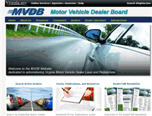 Tablet Screenshot of mvdb.virginia.gov