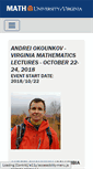 Mobile Screenshot of math.virginia.edu