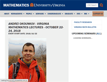 Tablet Screenshot of math.virginia.edu