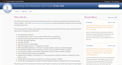 Desktop Screenshot of commerce.virginia.gov