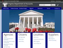 Tablet Screenshot of doa.virginia.gov